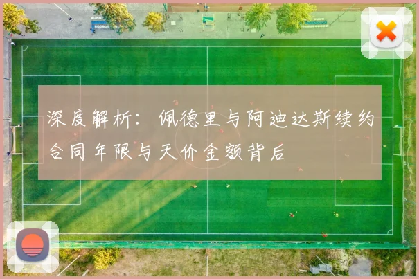 深度解析:佩德里与阿迪达斯续约合同年限与天价金额背后